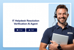 IT Helpdesk Resolution Verification AI Agent Template Thumbnail
