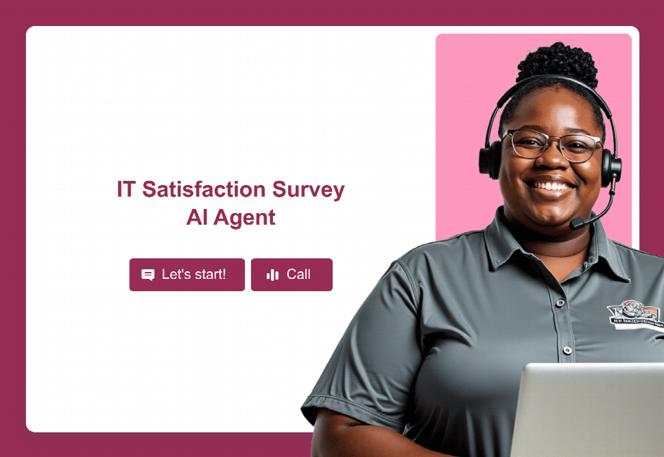 IT Satisfaction Survey AI Agent Template | Jotform