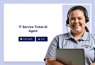 IT Service Ticket AI Agent Template Thumbnail