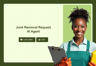 Junk Removal Request AI Agent Template Thumbnail