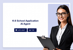 K-8 School Application AI Agent Template Thumbnail