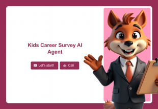 Kids Career Survey AI Agent Template Thumbnail