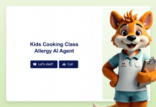 Kids Cooking Class Allergy AI Agent Template Thumbnail