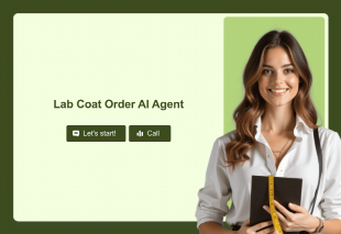 Lab Coat Order AI Agent Template Thumbnail