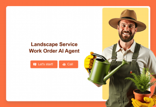 Landscape Service Work Order AI Agent Template Thumbnail