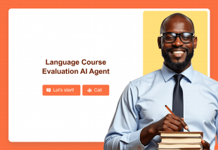 Language Course Evaluation AI Agent Template Thumbnail