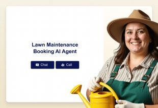 Lawn Maintenance Booking AI Agent Template Thumbnail