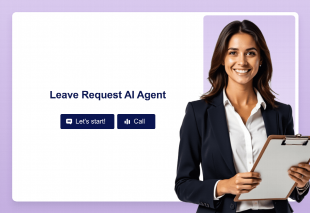 Leave Request AI Agent Template Thumbnail