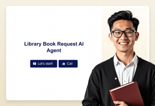 Library Book Request AI Agent Template Thumbnail