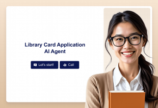 Library Card Application AI Agent Template Thumbnail