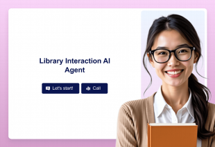 Library Interaction AI Agent Template Thumbnail