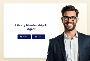 Library Membership AI Agent Template Thumbnail