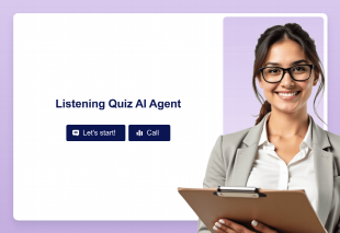 Listening Quiz AI Agent Template Thumbnail