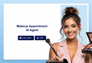Makeup Appointment AI Agent Template Thumbnail