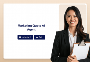 Marketing Quote AI Agent Template Thumbnail