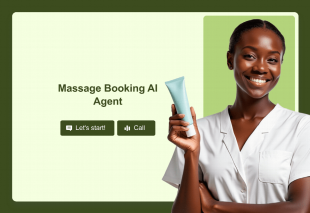 Massage Booking AI Agent Template Thumbnail