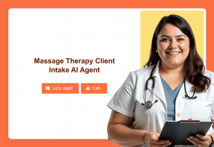 Massage Therapy Client Intake AI Agent Template Thumbnail