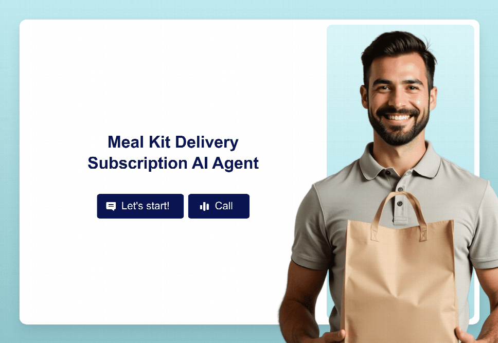Meal Kit Delivery Subscription AI Agent Template | Jotform