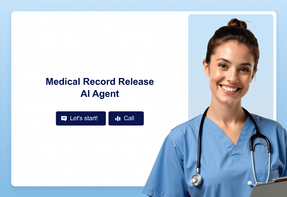 Medical Record Release AI Agent Template | Jotform