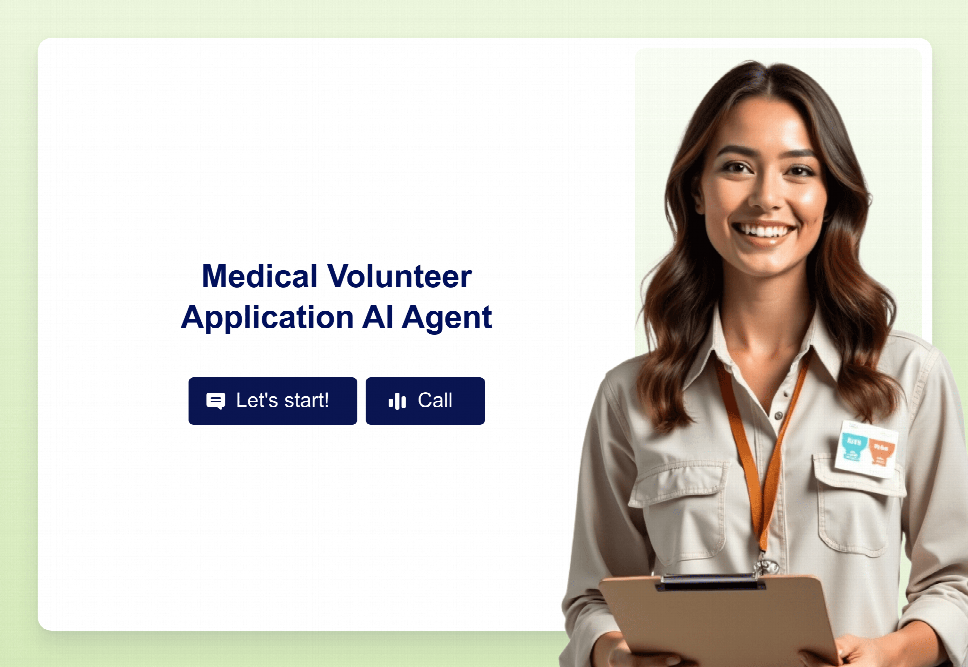 Medical Volunteer Application Coordinator | Jotform