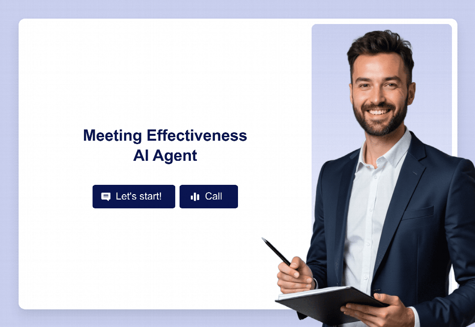 Meeting Effectiveness AI Agent Template | Jotform
