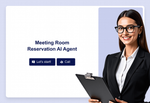 Meeting Room Reservation AI Agent Template Thumbnail