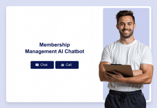 Membership Management AI Chatbot Template Thumbnail