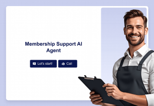 Membership Support AI Agent Template Thumbnail