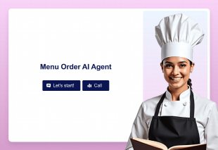 Menu Order AI Agent Template Thumbnail