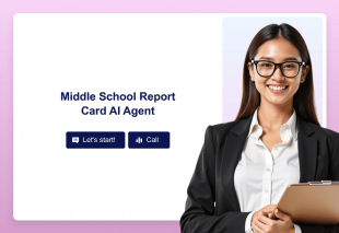 Middle School Report Card AI Agent Template Thumbnail