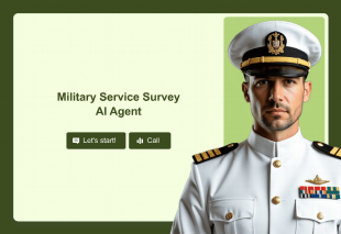 Military Service Survey AI Agent Template Thumbnail