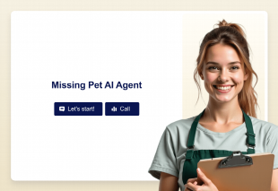 Missing Pet AI Agent Template Thumbnail