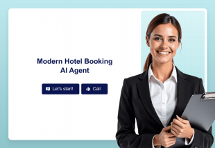 Modern Hotel Booking AI Agent Template Thumbnail
