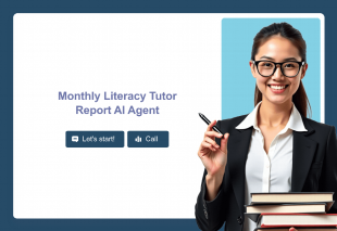 Monthly Literacy Tutor Report AI Agent Template Thumbnail