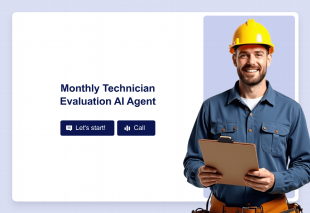 Monthly Technician Evaluation AI Agent Template Thumbnail