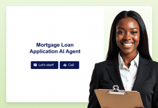 Mortgage Loan Application AI Agent Template Thumbnail
