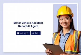Motor Vehicle Accident Report AI Agent Template Thumbnail