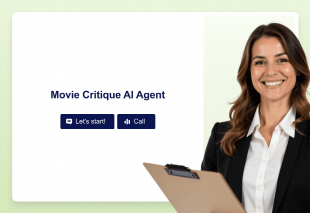 Movie Critique AI Agent Template Thumbnail