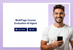 MultiPage Course Evaluation AI Agent Template Thumbnail