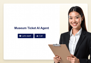 Museum Ticket AI Agent Template Thumbnail