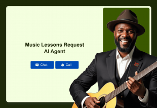 Music Lessons Request AI Agent Template Thumbnail