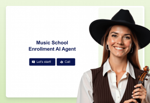 Music School Enrollment Assistant Template Thumbnail