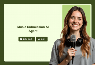 Music Submission AI Agent Template Thumbnail