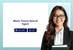 Music Theory Quiz AI Agent Template Thumbnail