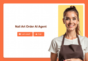 Nail Art Order AI Agent Template Thumbnail