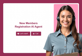 New Members Registration AI Agent Template Thumbnail