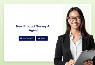 New Product Survey AI Agent Template Thumbnail