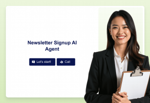 Newsletter Signup AI Agent Template Thumbnail