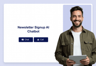 Newsletter Signup AI Chatbot Template Template Thumbnail
