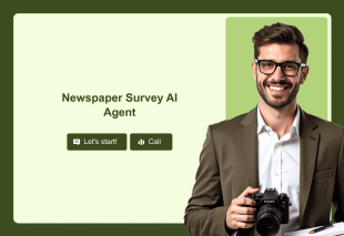 Newspaper Survey AI Agent Template Thumbnail